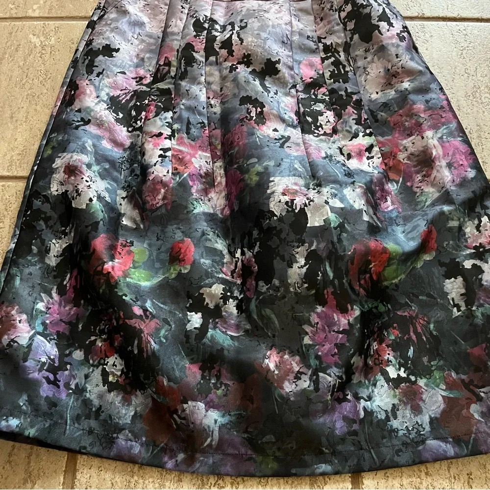 Soft Surroundings Maxi Skirt Petite Medium Floral Jacquard Dark Fairy Whimsigoth